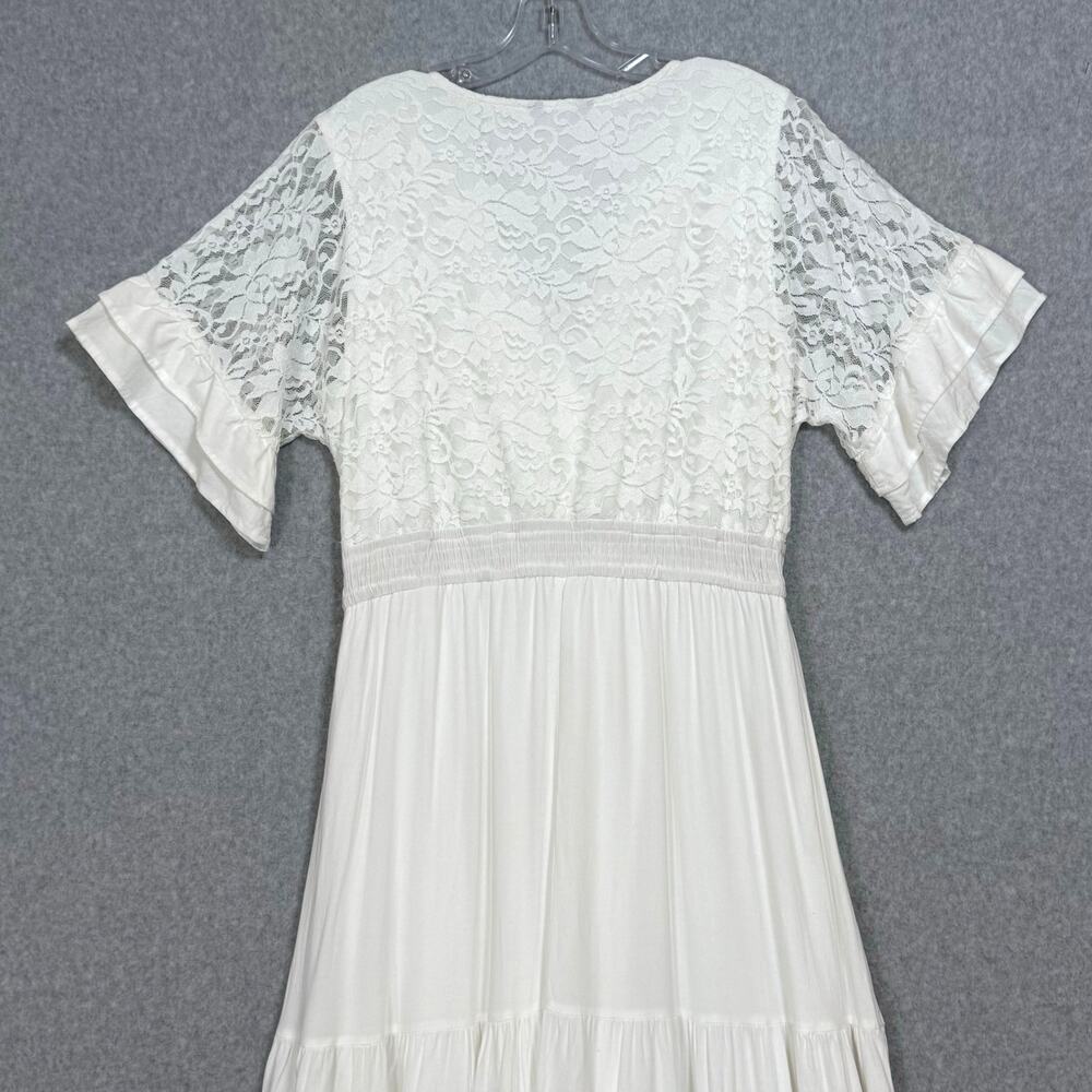 Simplee Apparel White Lace Maxi Dress - Picture 12 of 16
